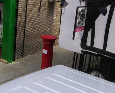 England's first mail box(?)