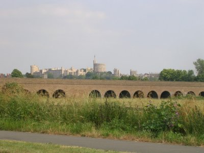 Windsor Castle from  the highway approaching Windsor