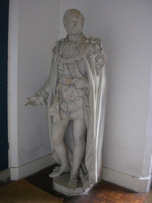 Prince Albert's statue in Trinity entry