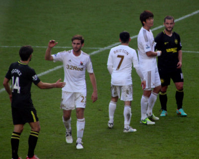 Swansea City v Wigan Athletic October 2012