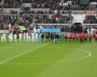 Swansea City v Man utd. December 2012