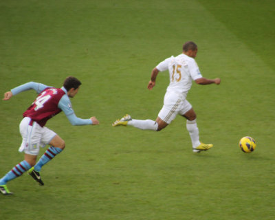 Swansea City v Aston Villa January 2013