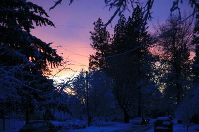 Winter sunset