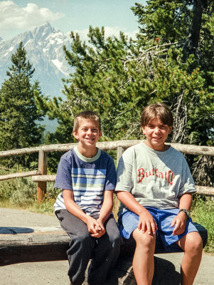 tetons in the background