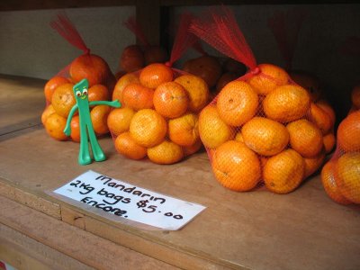 Mandarin oranges - in themselves justification for the trip!