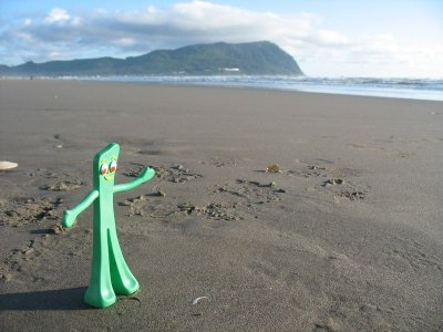 Gumby takes in Tillamook Head