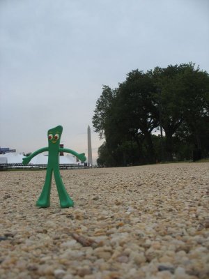 Gumby goes to Washington DC for the 50th anniversary of the Peace Corps