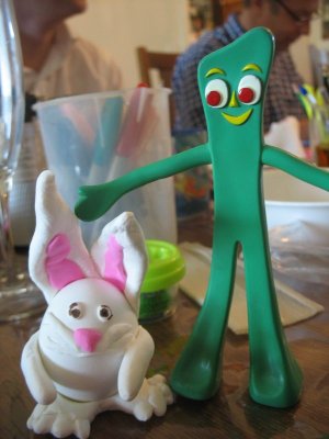 Gumby meets the Easter Bunny