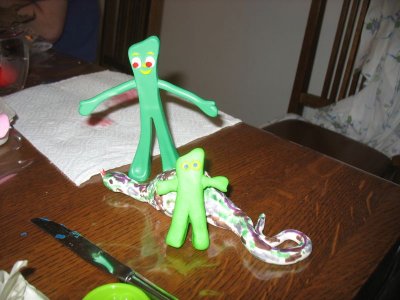 Gumby meets Mini Gumby