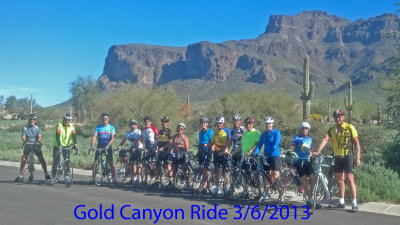 Gold Canyon Ride 3/6/2013