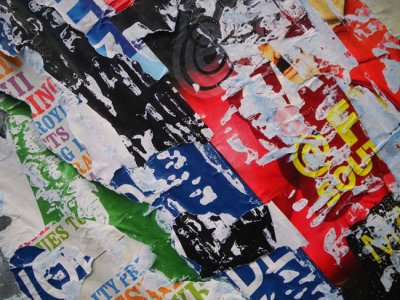 Torn Posters in Colors