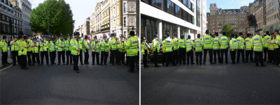 Row of Policemen (Front & Back)
