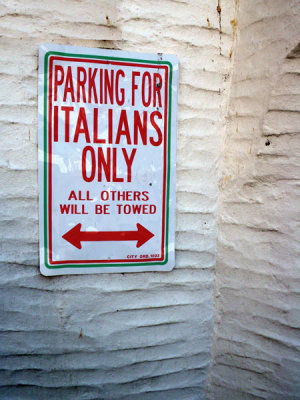 Parking for Italians Only!