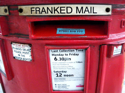 Franked Mail