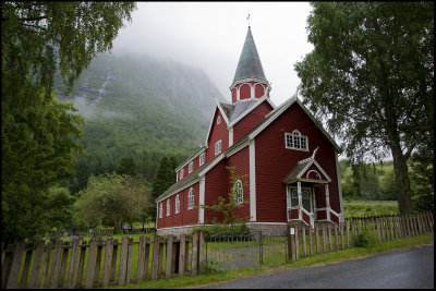 Red church in Sogn..........