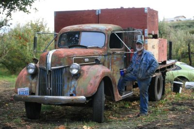 Ed Fischang And His 1941 Orchard Truck