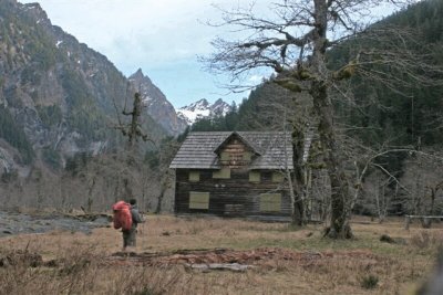 Enchanted Valley With Old Chalet ( Built In 1932 ) Olympic National Park