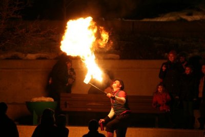 Fire Breathing Clown At Fire And Ice Fest