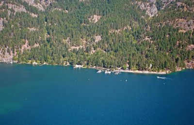 Stehekin Boat Landing From The Air