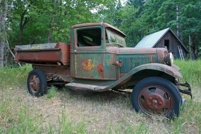Forest Service Truck In Buckner Orchard