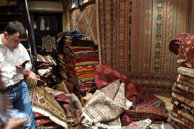 Inside Noah's Ark carpet shop on Ticarethane Street