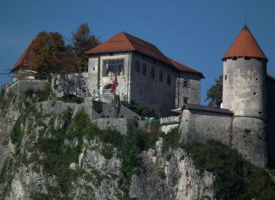 Bled Castle from below