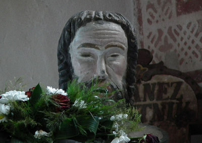 One of only 3 wooden heads of John The Baptist worldwide (reputedly!)