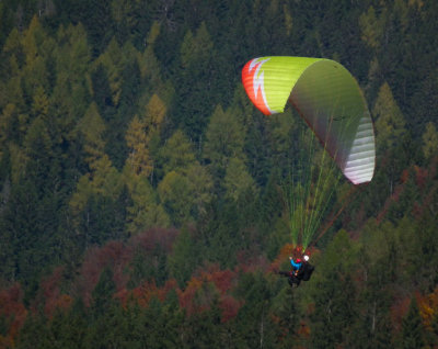 Yellow parachute duo Kranjska Gora