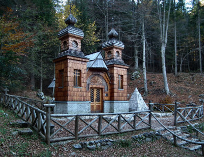 Russian Chapel by Russian Road near Kranjska Gora