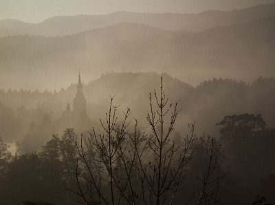  Lake Bled in the mist 