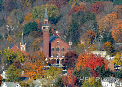 Day 22: Easthampton's Old Town Hall, in Fall Glory