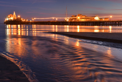 CA - Santa Barbara Wharf Sunset & Slough