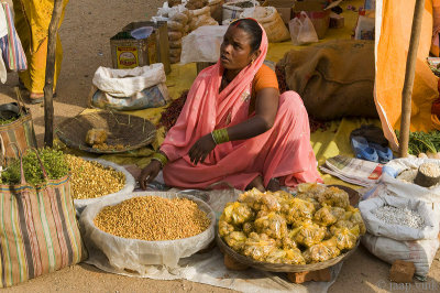 Business woman at the Mocha Wednesday Market