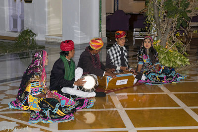 Music and dance performance at Lake Palace Hotel