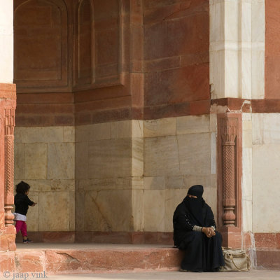 Visitors at Humayun's Tomb