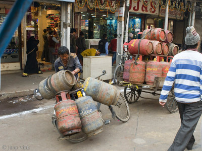 Gas bottle salesman