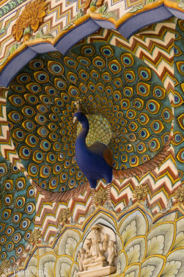 Peacock decoration at City Palace