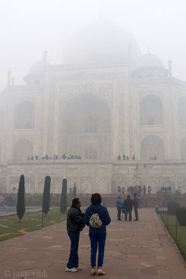 Visitors at Taj Mahal