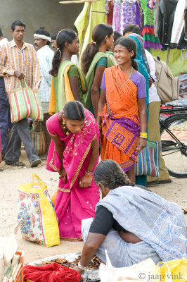 Customers at the Mocha Wednesday Market