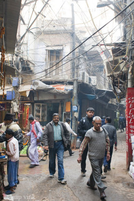 Narrow streets of Old Delhi