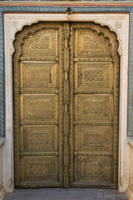 Decorated door at City Palace