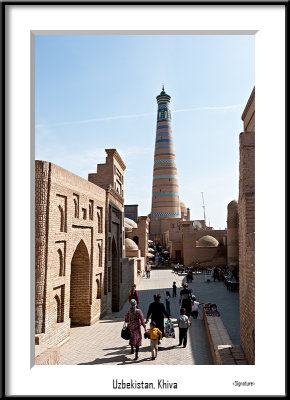 Uzbekistan, Khiva, Islom Xo Ja Minaret
