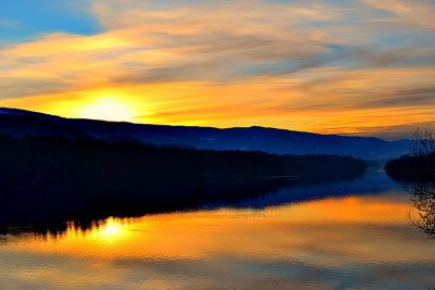 Golden sunset on the river Drava dsc_0724ypb
