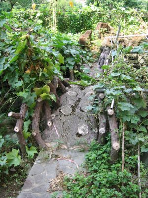 Abandoned foot bridge