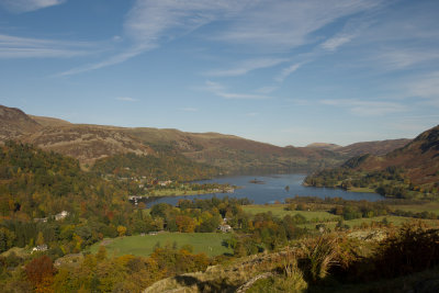 Ullswater's Autumn colours,  from Arnison Crag