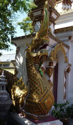 Naga (sacred snake) at temple