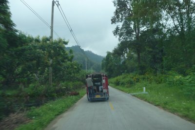 Road to Ang Khang (shot through the windscreen)