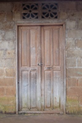 Door of village house