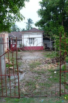 Wrought iron gate, suburban Jaffna