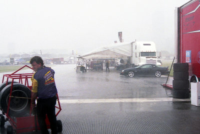 pre-race rain